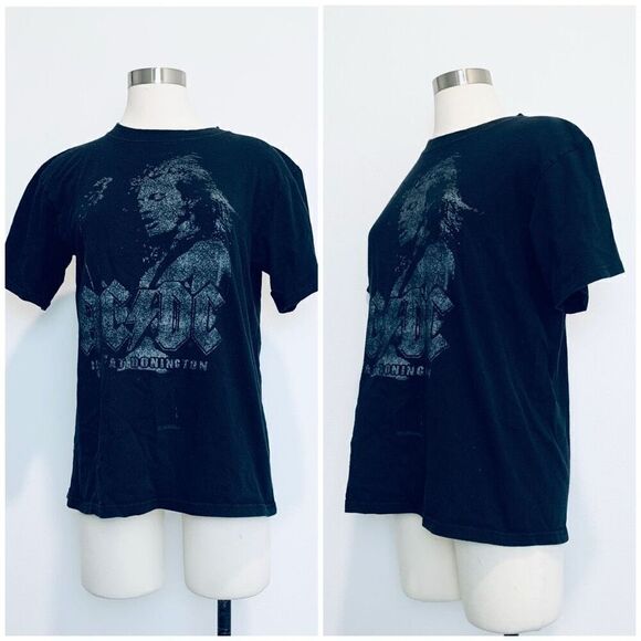 Vintage Anvil AC/DC 2006 Graphic Band Tee T Shirt Black Music M - Picture 1 of 8
